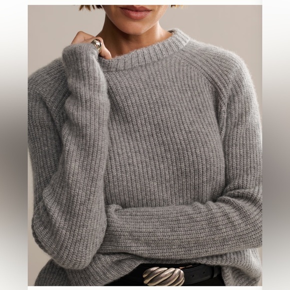 Jenni Kayne Cashmere Fisherman Sweater Small Size - Picture 4 of 9